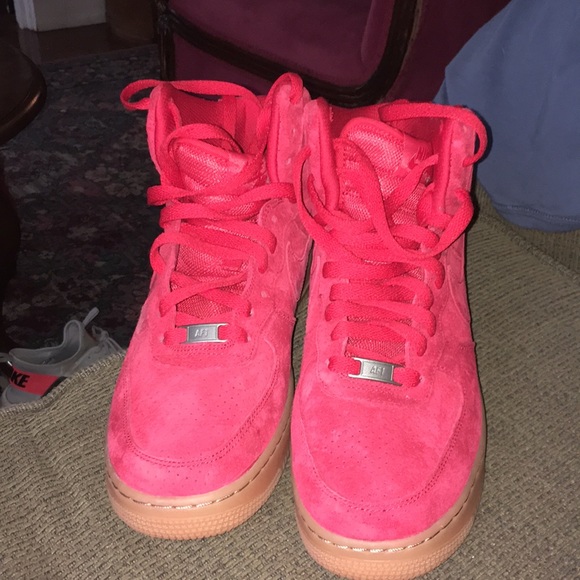 air force red high top